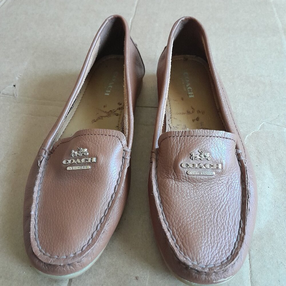Coach New York Loafers Leather Slip on Casual Comfort Shoes Size 9.5